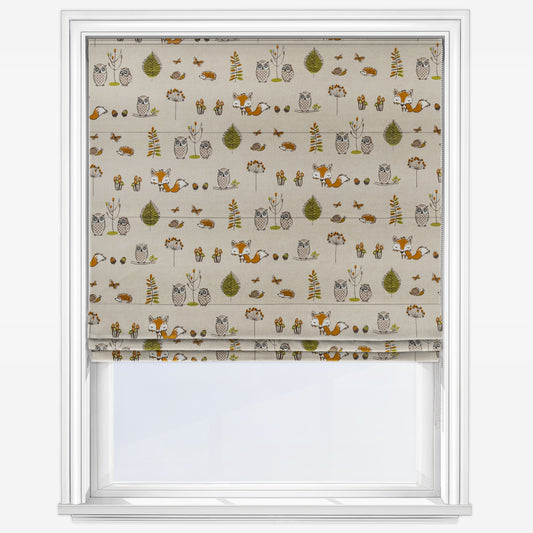 Fryetts Woodland Fox Multi Roman Blind