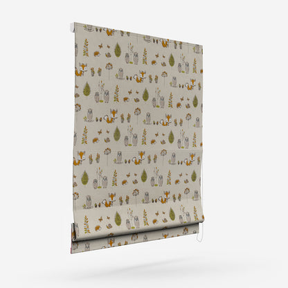 Fryetts Woodland Fox Multi Roman Blind