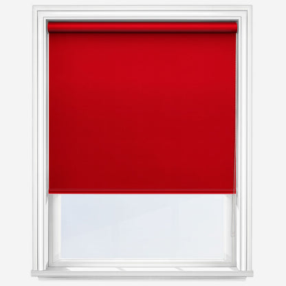 Global Bermuda Plain Red Roller Blind