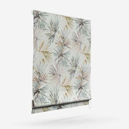 Harlequin Aucuba Heather and Slate Roman Blind