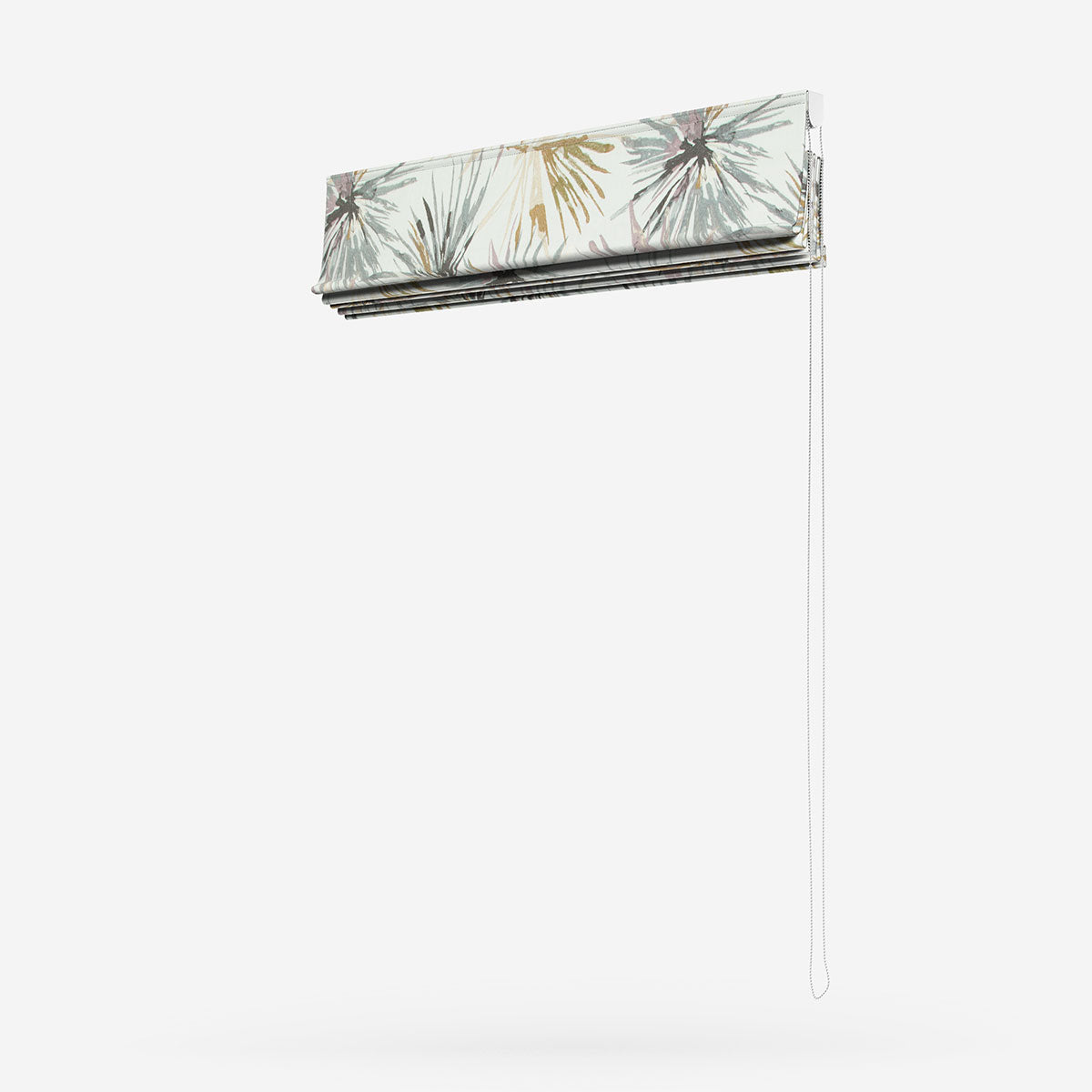 Harlequin Aucuba Heather and Slate Roman Blind