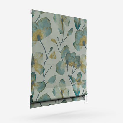 Harlequin Kienze Marine and Zest Roman Blind