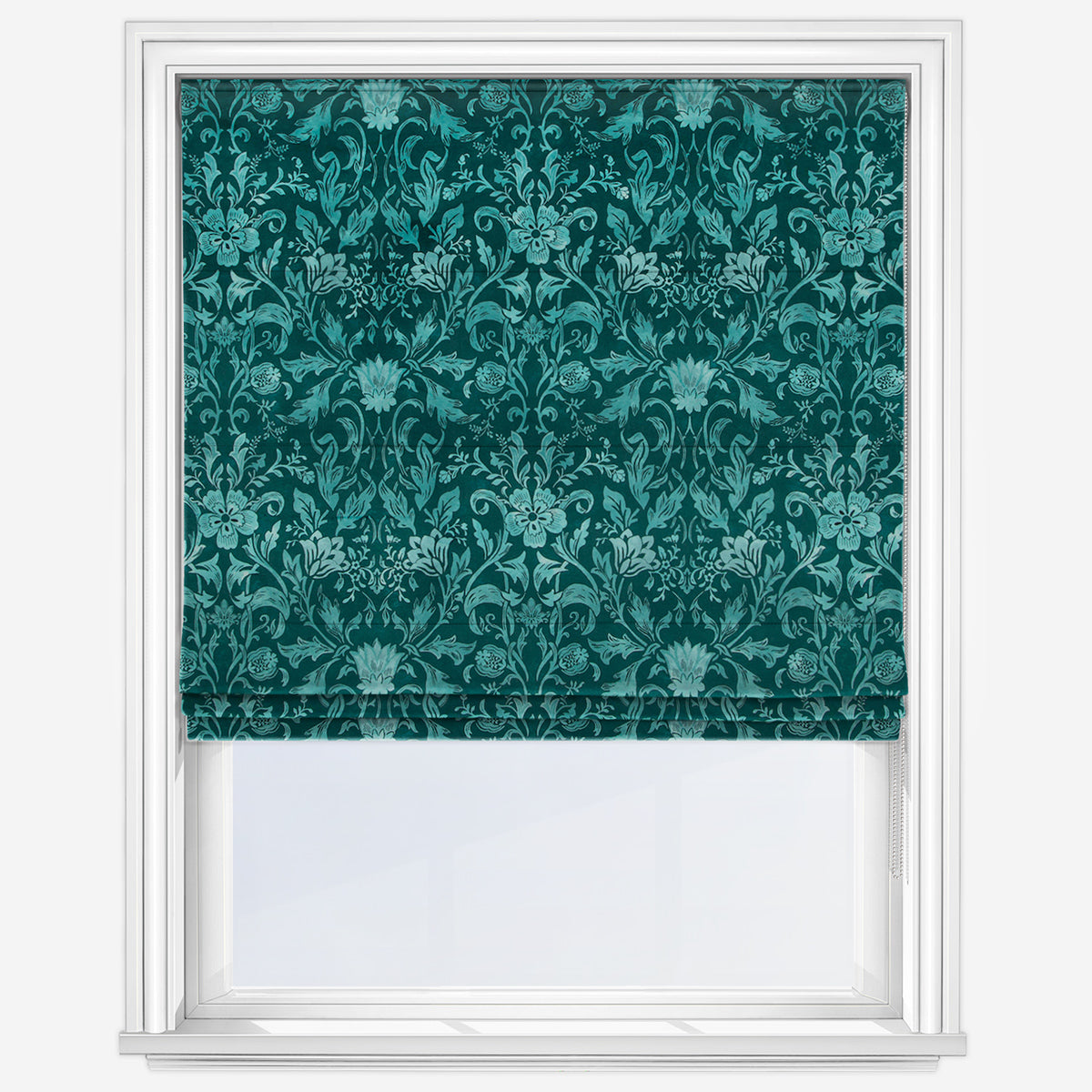 iLiv Baroque Turquise Roman Blind