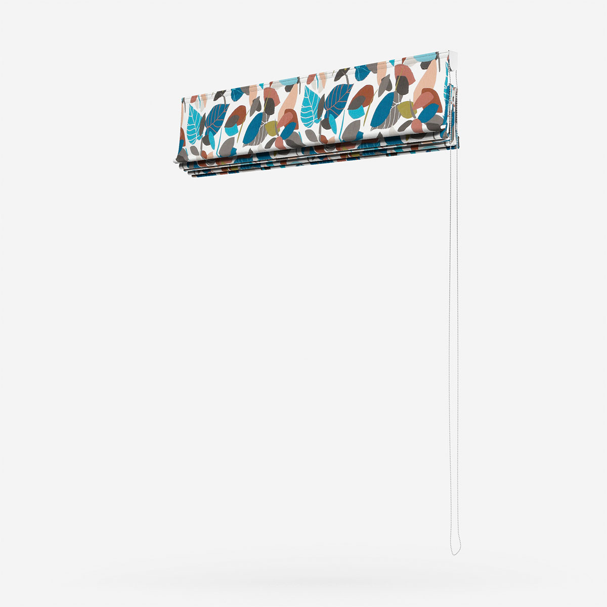 iLiv Botaniska Teal Roman Blind