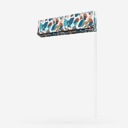 iLiv Botaniska Teal Roman Blind