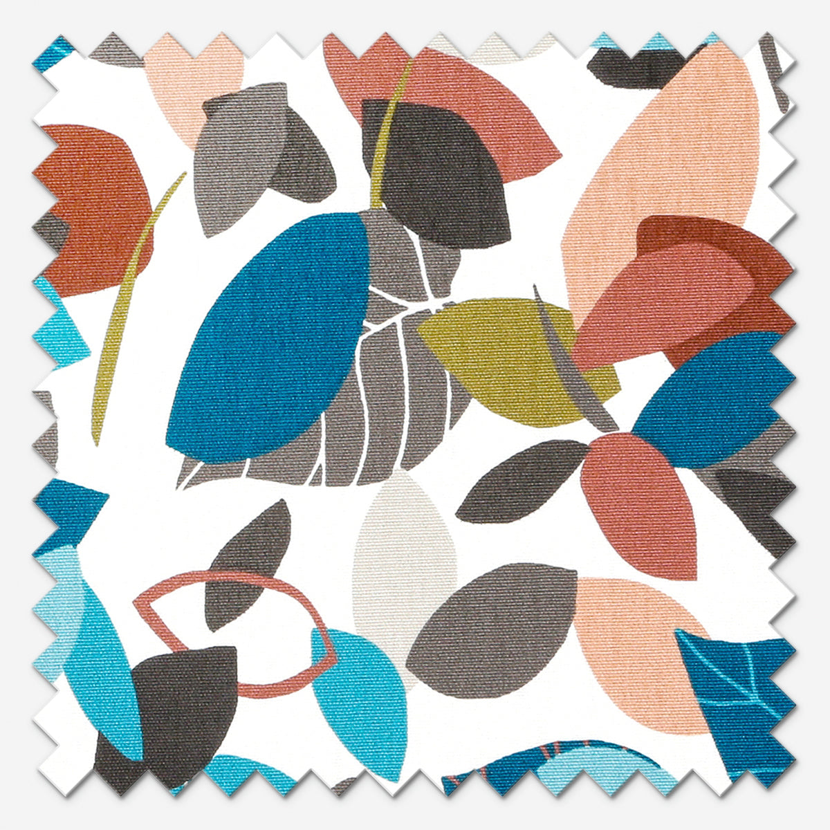 iLiv Botaniska Teal Roman Blind