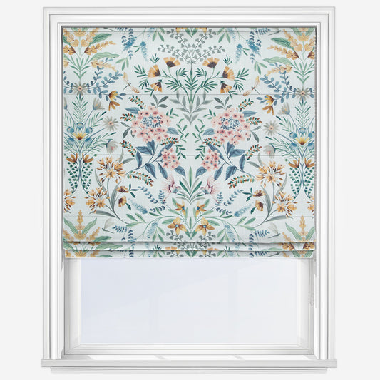 iLiv Jardine Chalk Blue Roman Blind