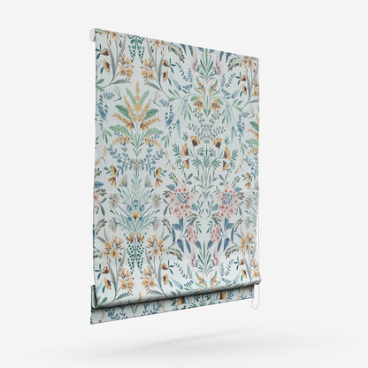 iLiv Jardine Chalk Blue Roman Blind