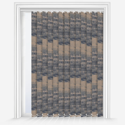 Louvolite Argent Copper Vertical Blind