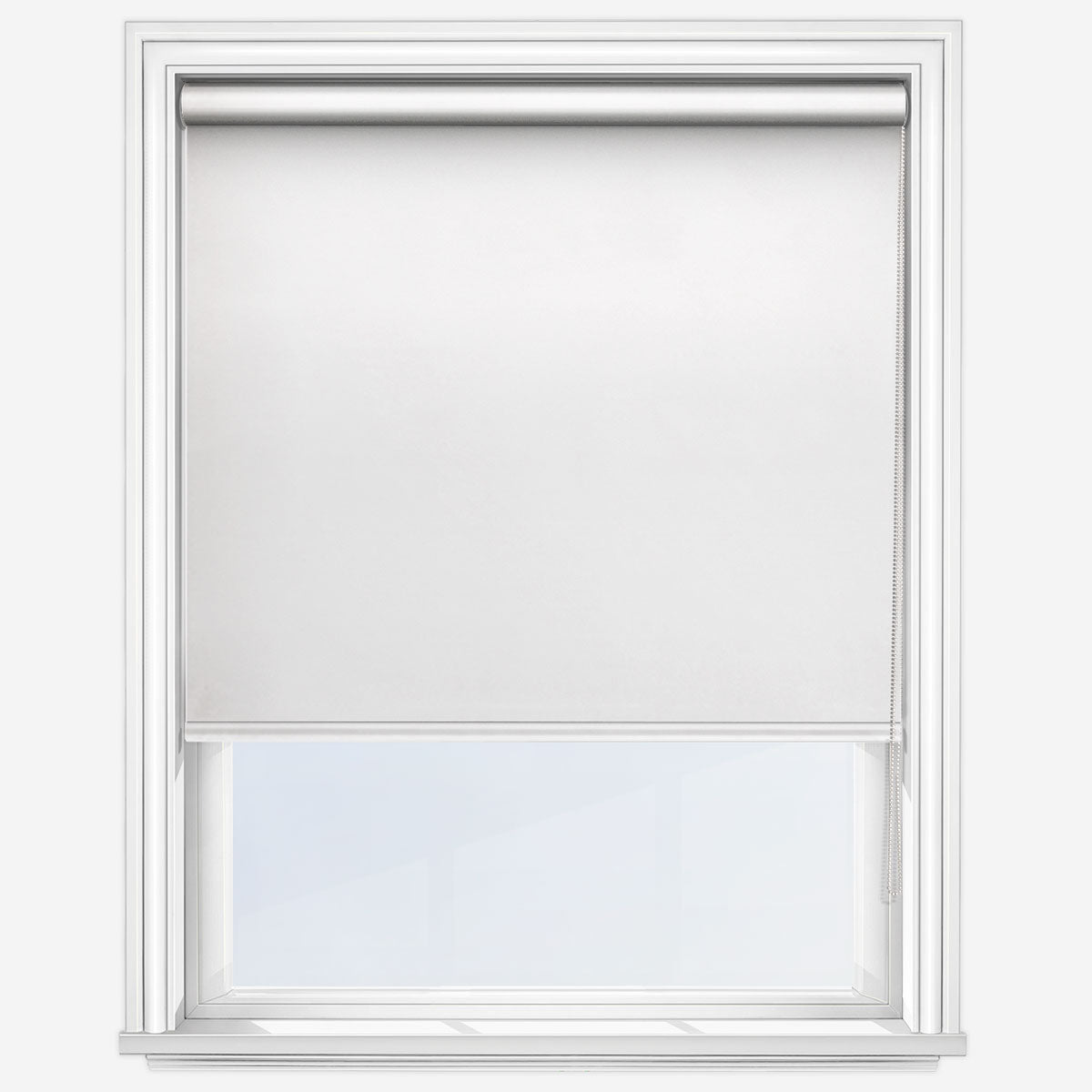 Louvolite Aspect White Roller Blind