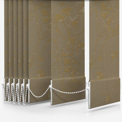 Louvolite Collina Antique Gold Vertical Blind