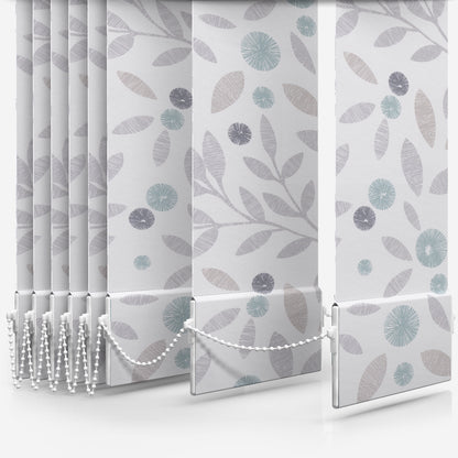 Louvolite Cotton Flower Mineral Vertical Blind