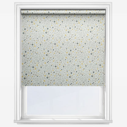 Louvolite Cotton Flower Ochre Roller Blind