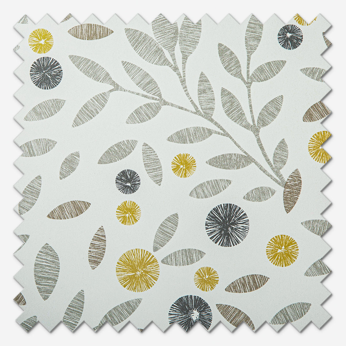 Louvolite Cotton Flower Ochre Roller Blind