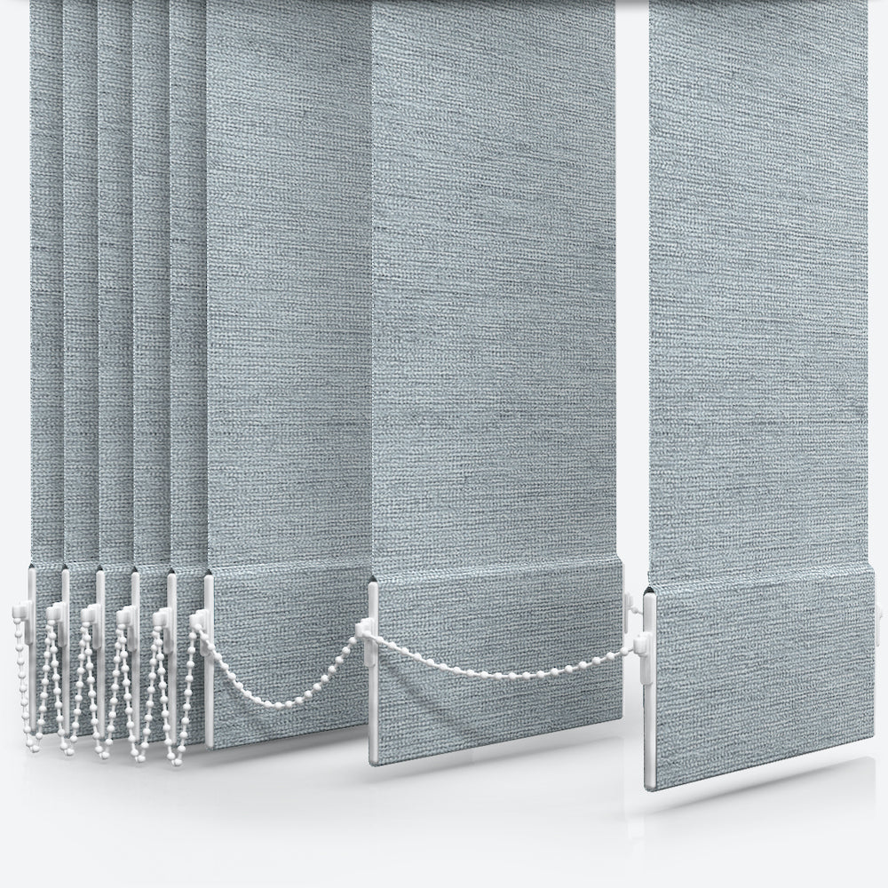Louvolite Crush Cornish Blue Vertical Blind
