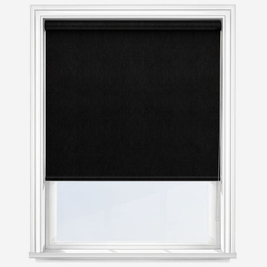 Louvolite Guardian Jet Black Roller Blind