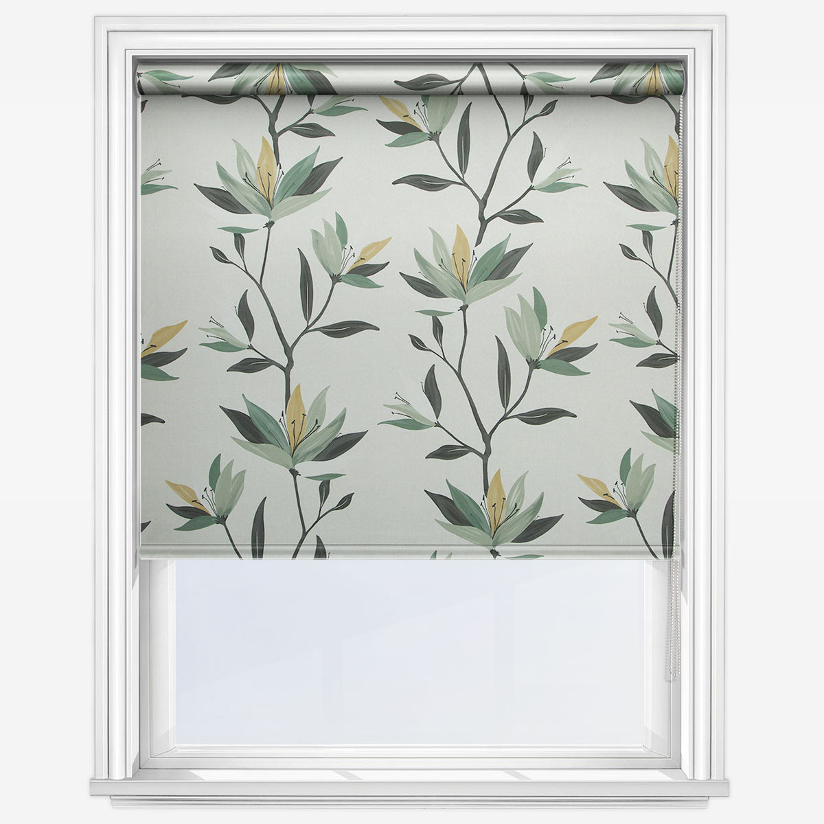 Louvolite Lily Mellow Sage Roller Blind