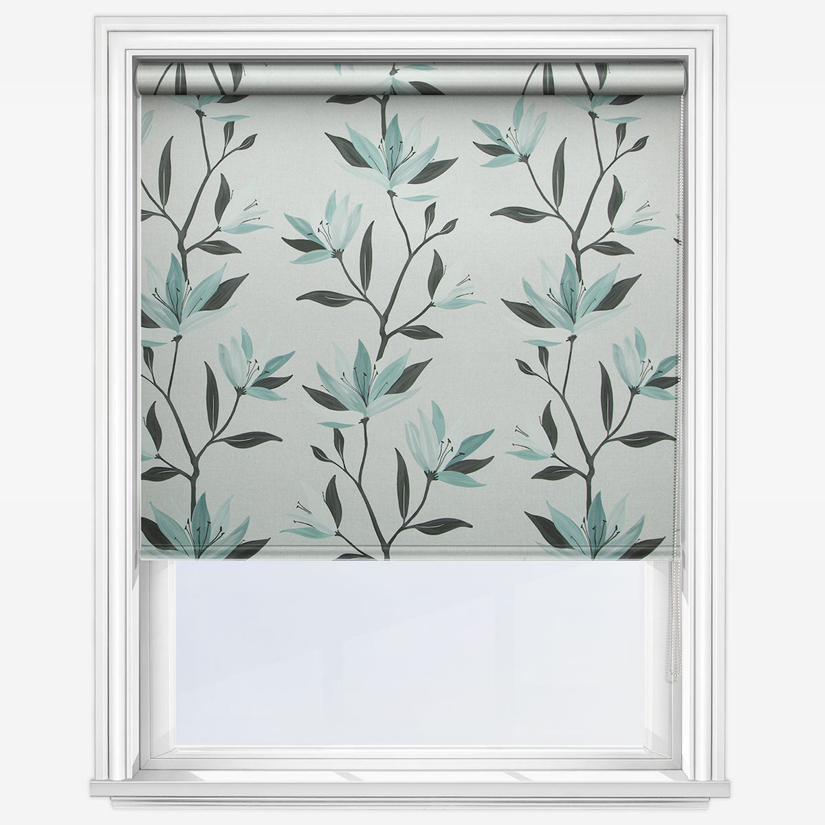 Louvolite Lily Mutted Duckegg Roller Blind