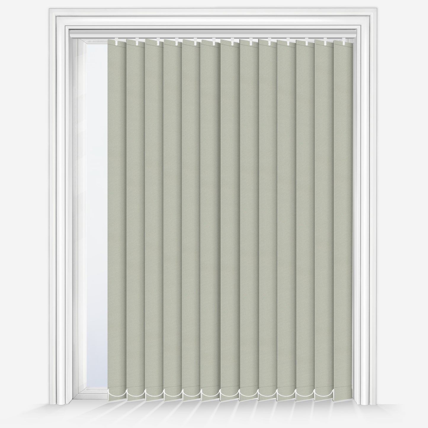 Louvolite Mineral Silver Vertical Blind