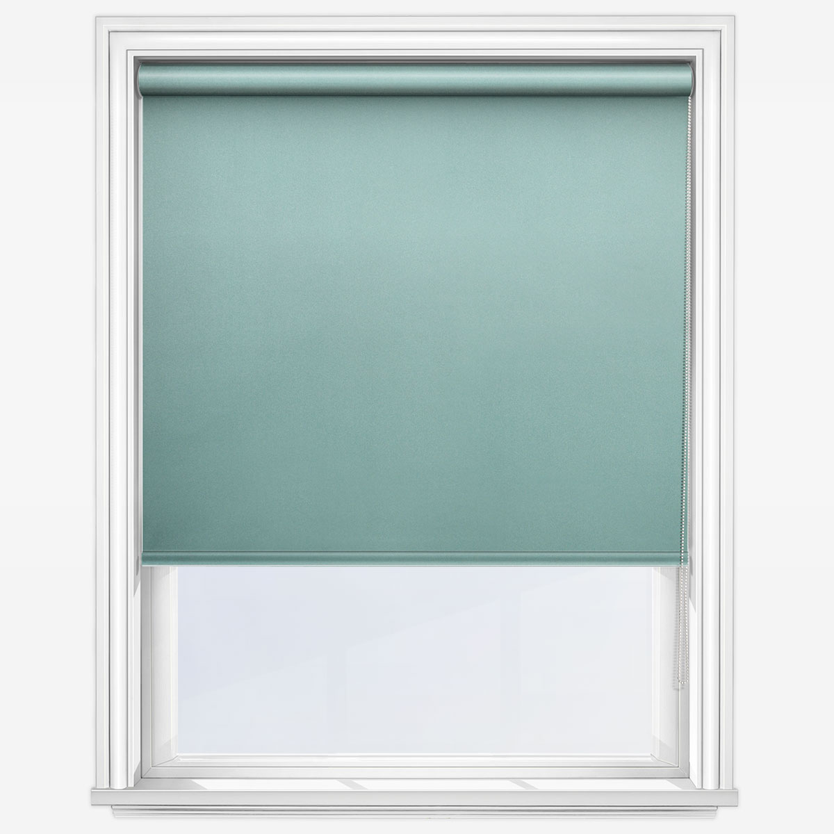 Louvolite Mineral Verdigris Roller Blind