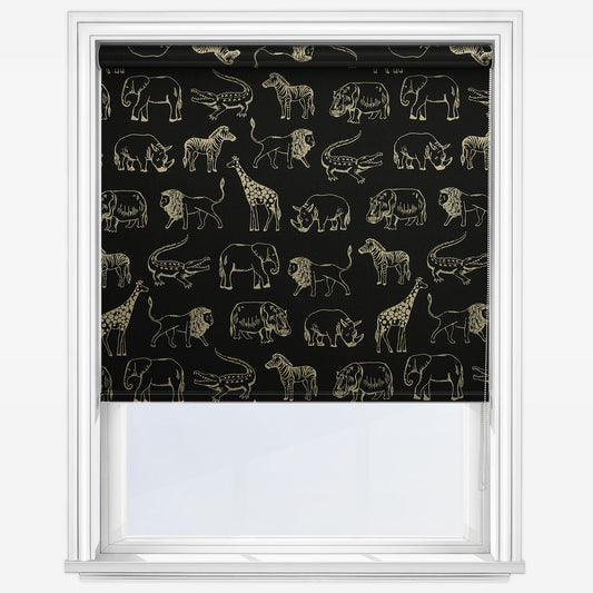 Louvolite Night Safari Gold Roller Blind