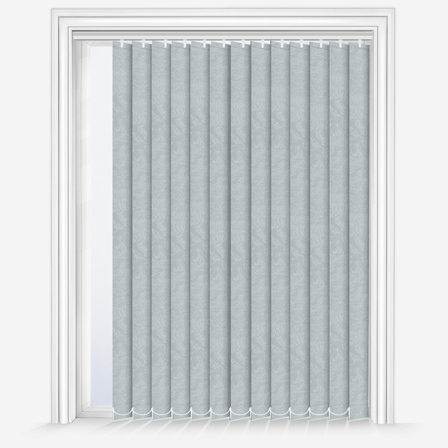 Louvolite Romany Light Grey Vertical Blind