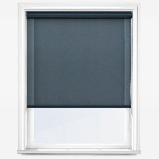 Louvolite Voile Cobalt Blue Roller Blind