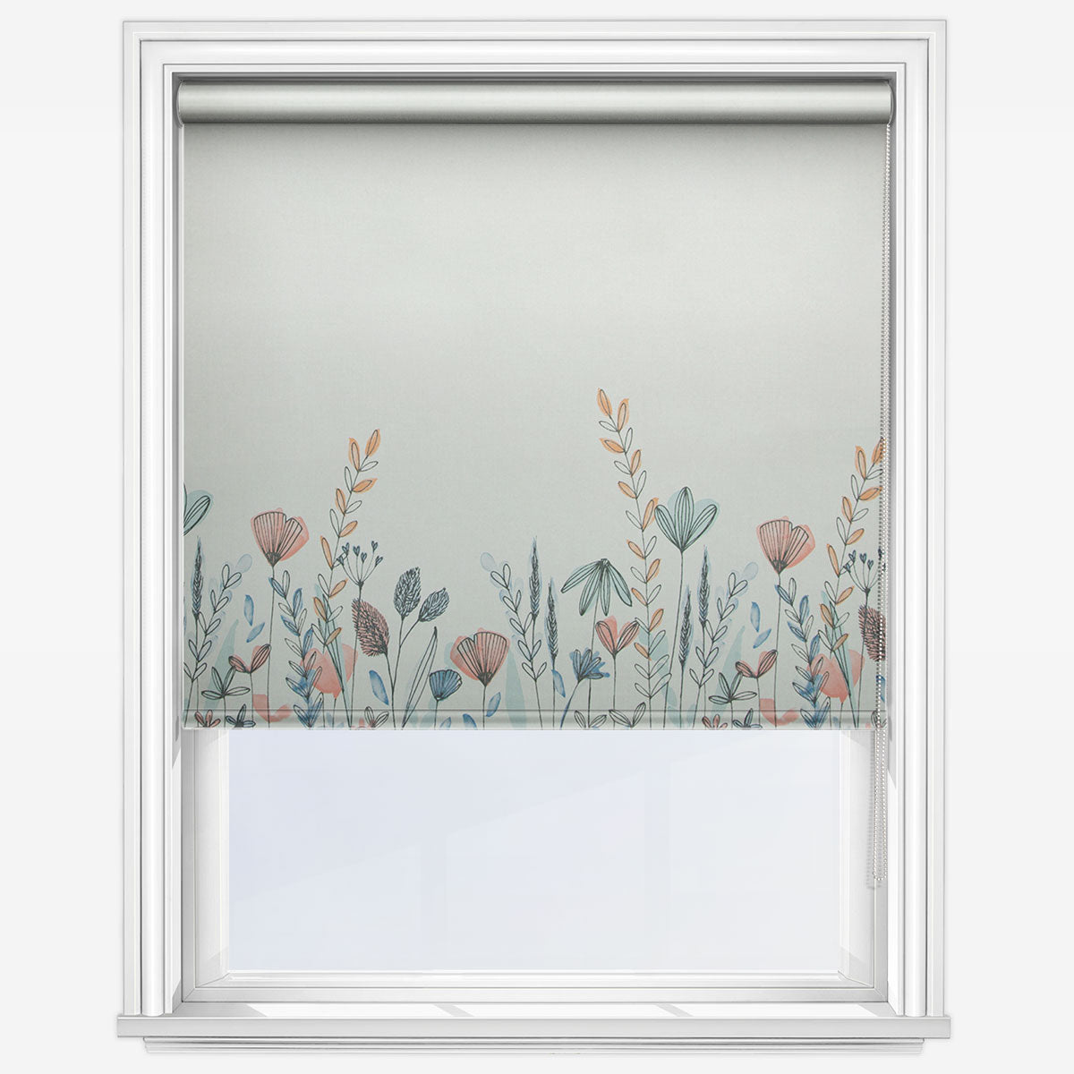 Louvolite Wild Garden Cornflower Roller Blind