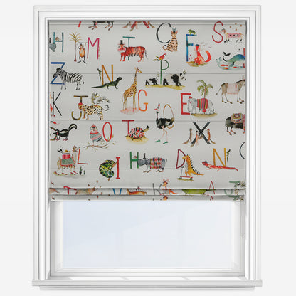Prestigious Textiles Animal Alphabet Paintbox Roman Blind
