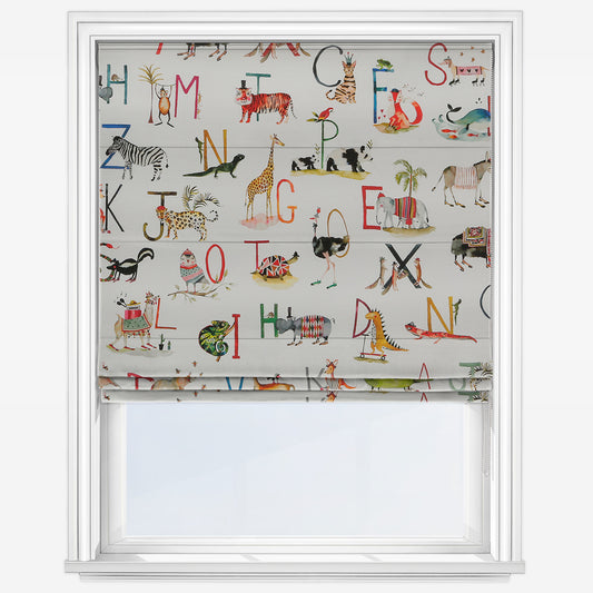 Prestigious Textiles Animal Alphabet Paintbox Roman Blind