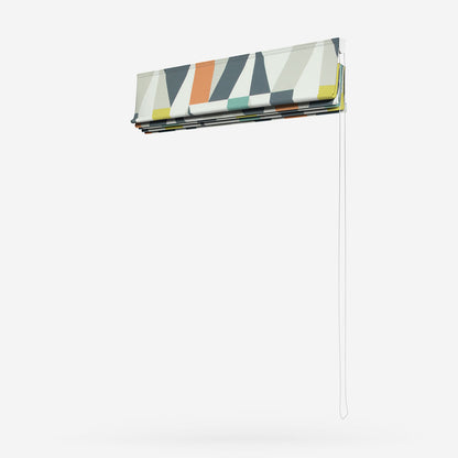 Scion Nuevo Citrus Paprika and Forest Roman Blind