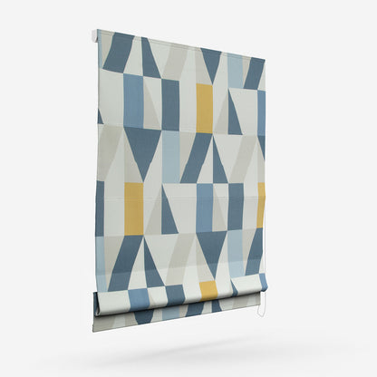 Scion Nuevo Indigo and Slate Roman Blind