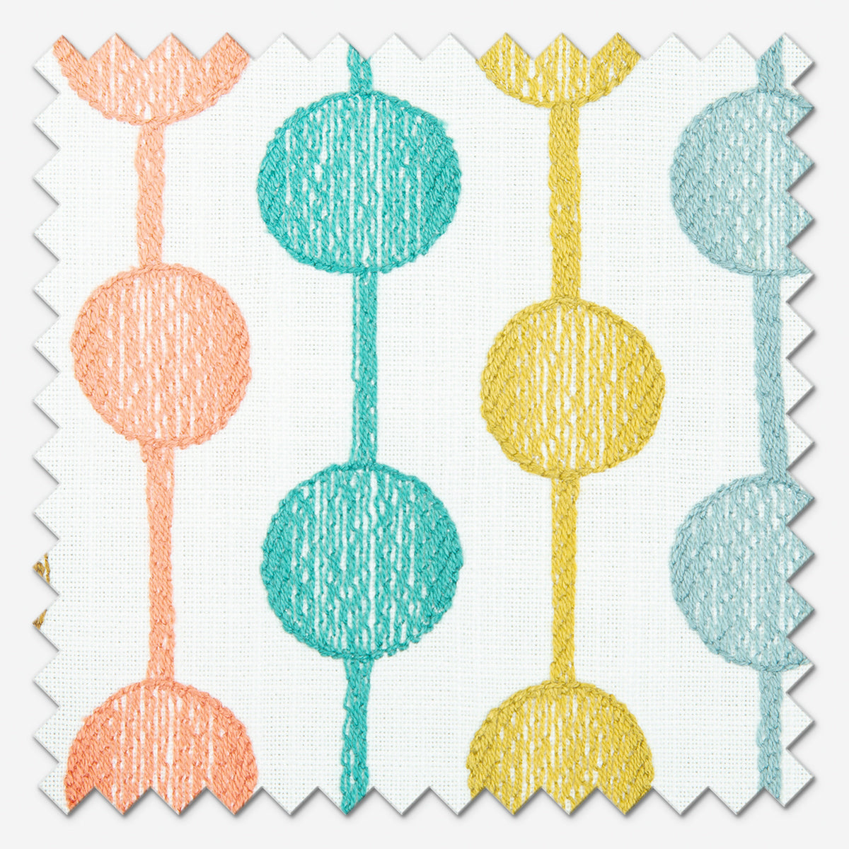 Scion Paikka Pink Grepefruit and Sky Roman Blind