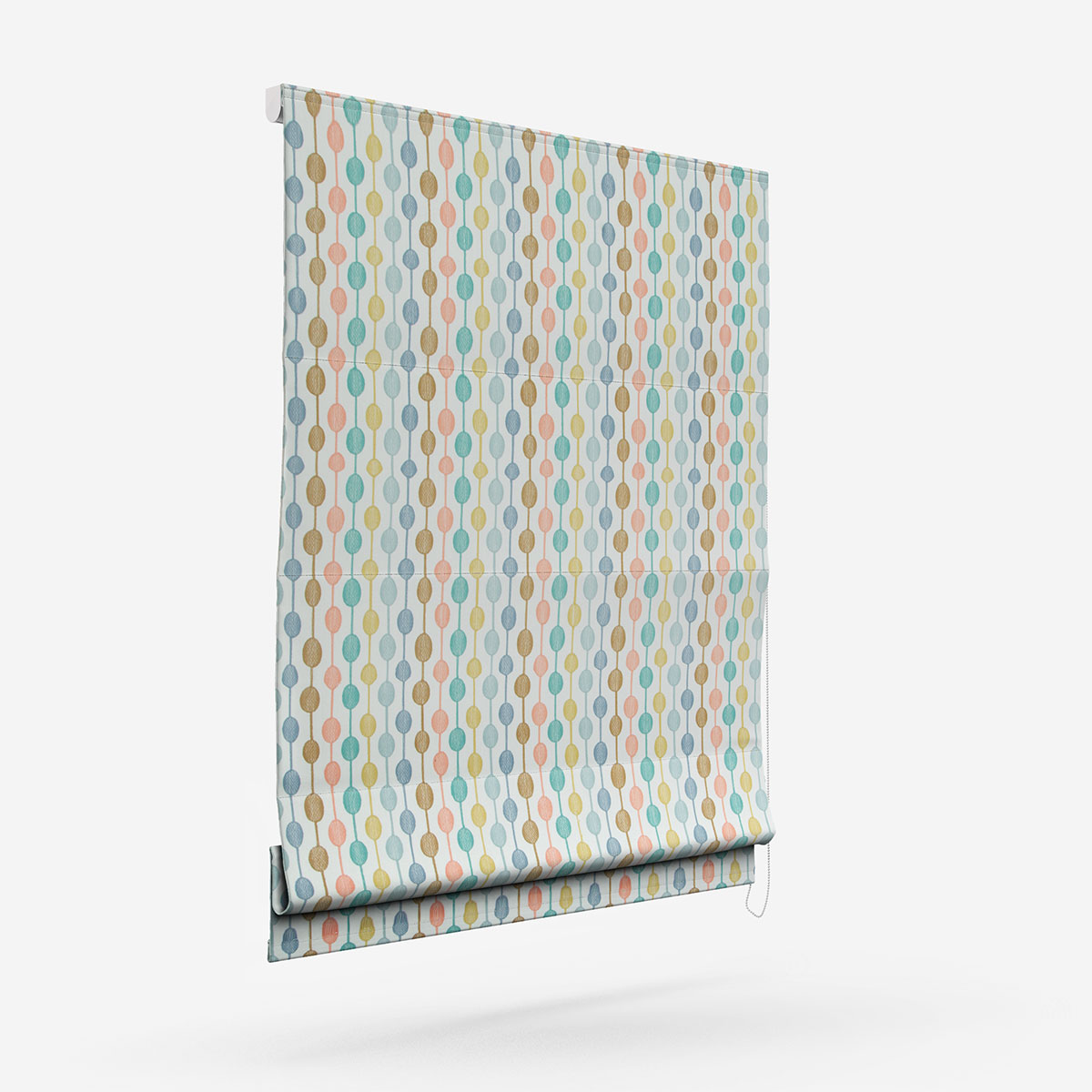 Scion Paikka Pink Grepefruit and Sky Roman Blind