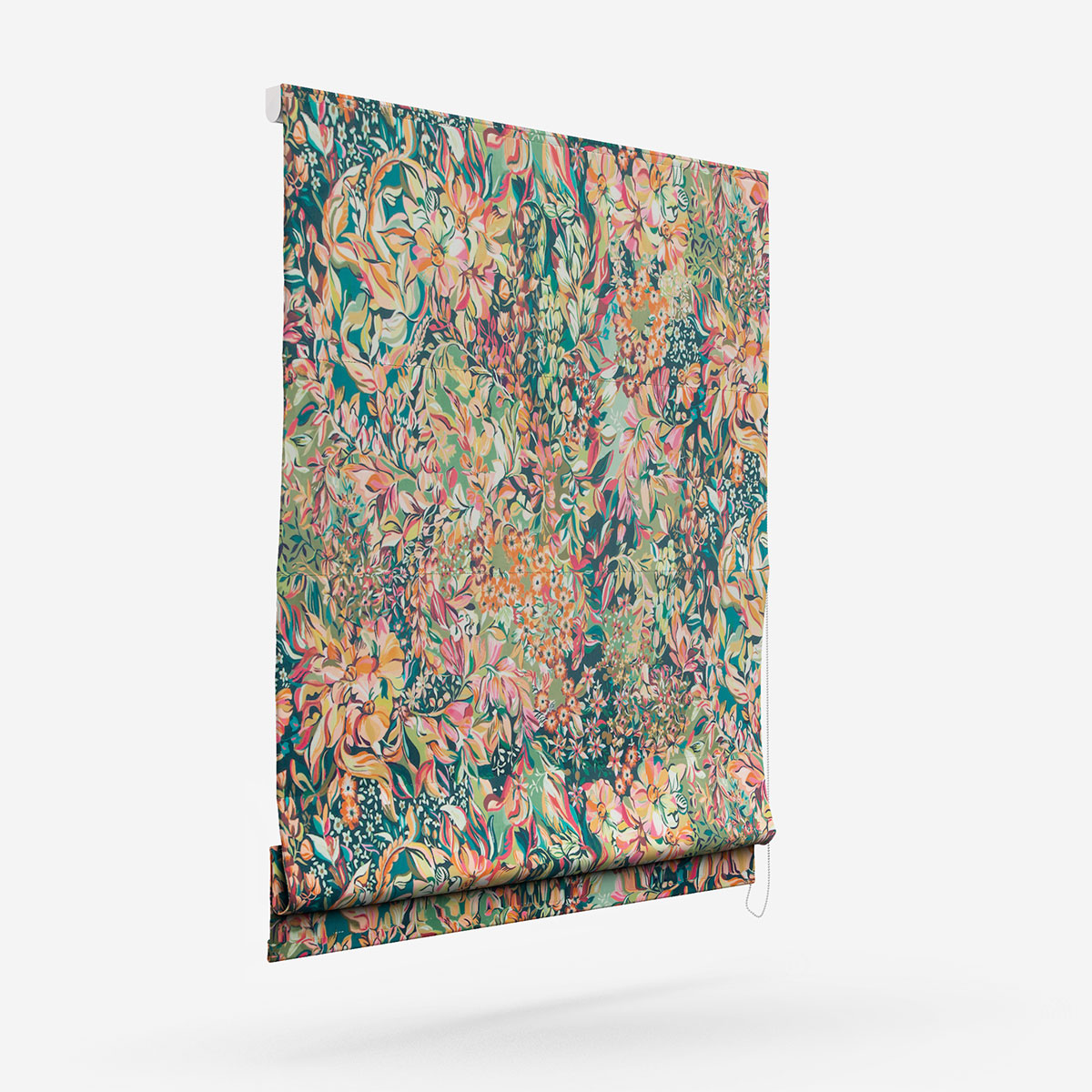 Studio G Aubrey Velvet Forest and Raspberry Roman Blind