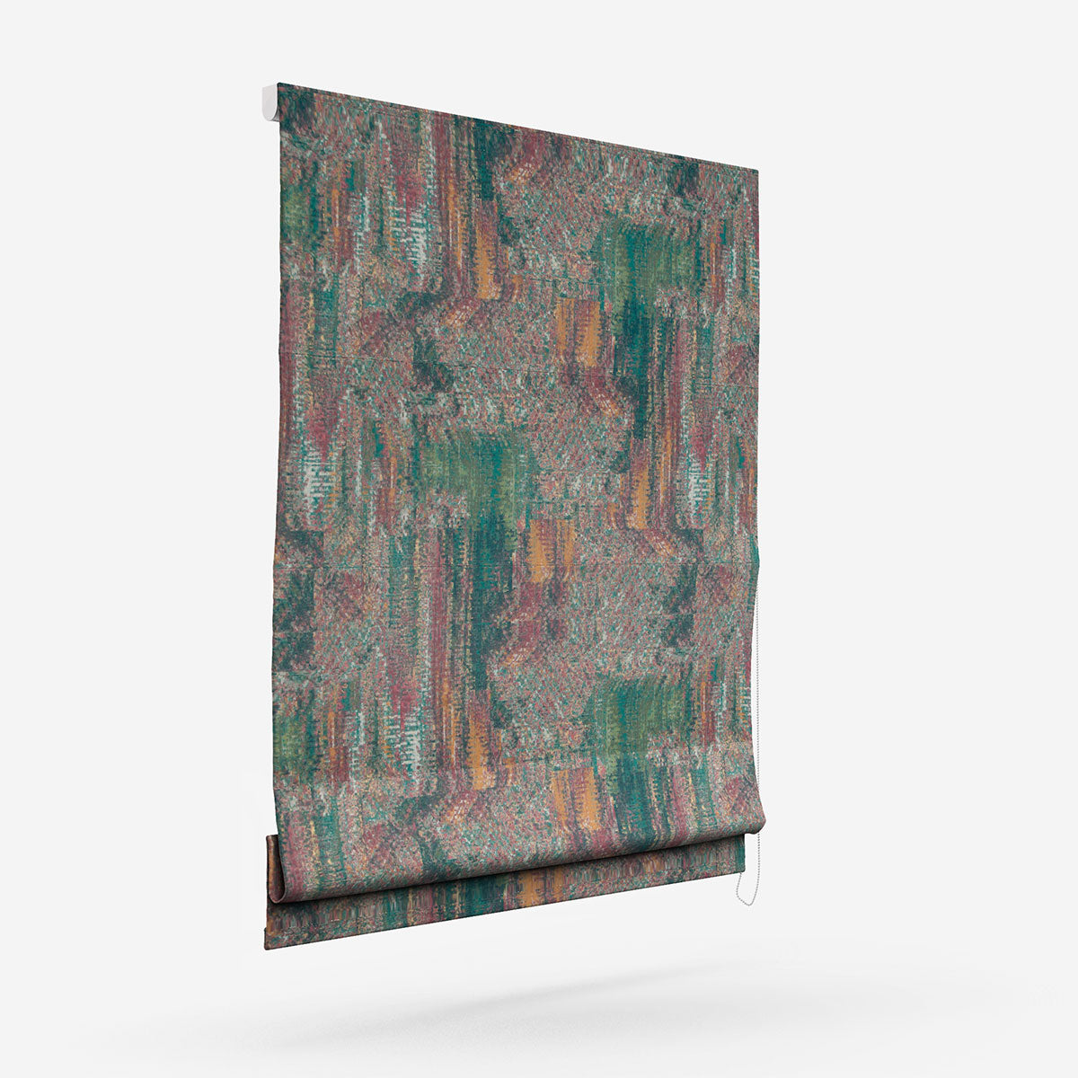 Studio G Hillcrest Velvet Forest and Raspberry Roman Blind