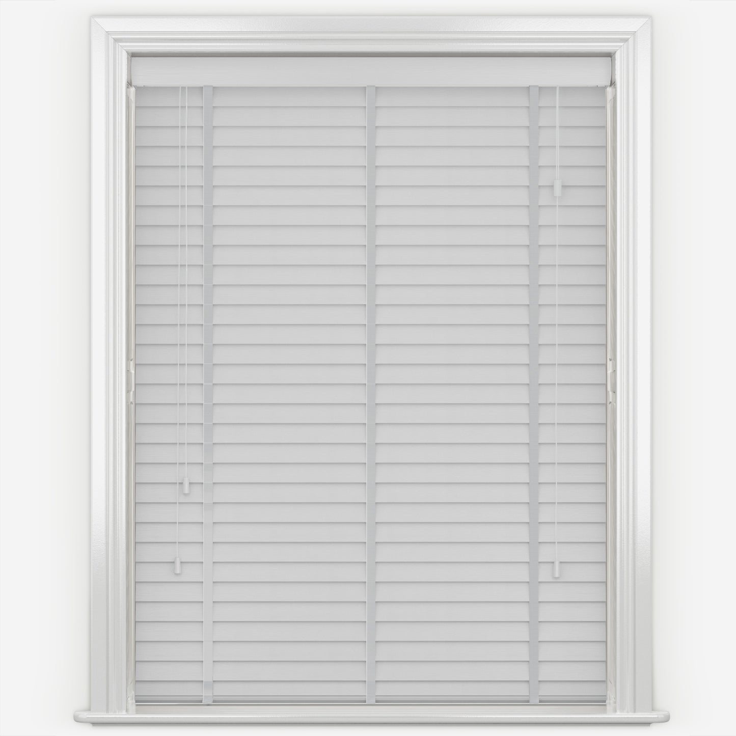 Decora Sunwood Fauxwood Mission Fine Grain with Lunar Tapes Faux Venetian Blind