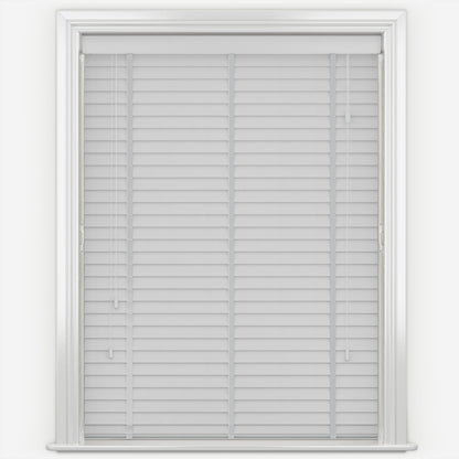 Decora Sunwood Fauxwood Mission Fine Grain with Lunar Tapes Faux Venetian Blind