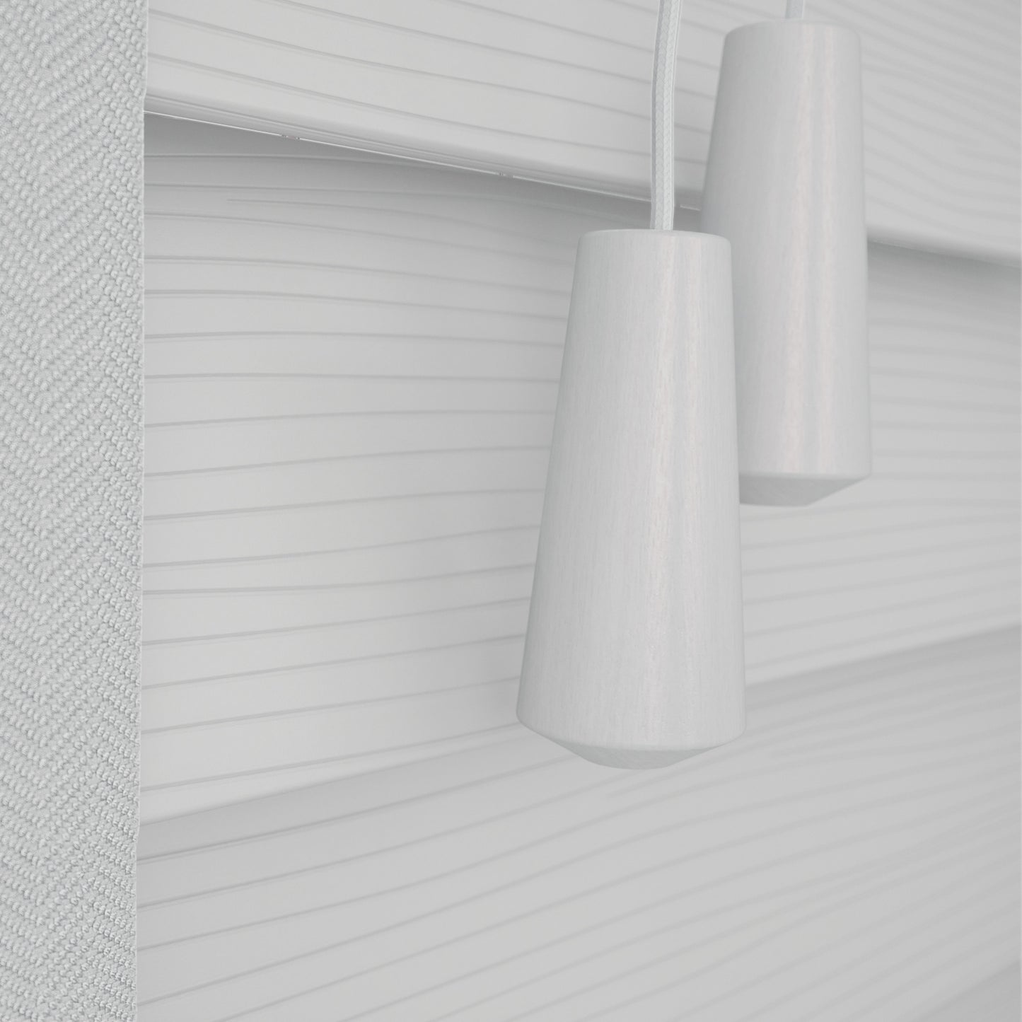 Decora Sunwood Fauxwood Mission Fine Grain with Lunar Tapes Faux Venetian Blind