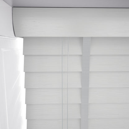 Decora Sunwood Fauxwood Mission Fine Grain with Lunar Tapes Faux Venetian Blind