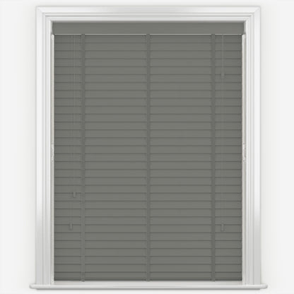Decora Sunwood Fauxwood Orion Fine Grain with Gallant Tapes Faux Venetian Blind