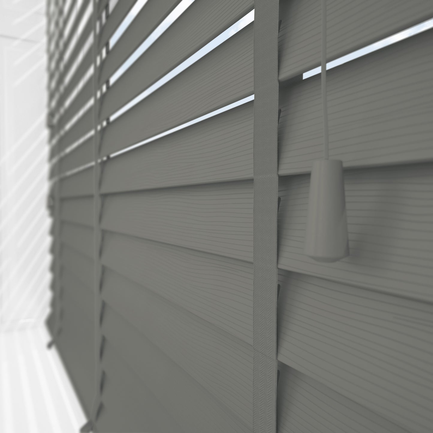 Decora Sunwood Fauxwood Orion Fine Grain with Gallant Tapes Faux Venetian Blind