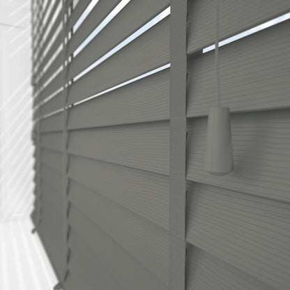 Decora Sunwood Fauxwood Orion Fine Grain with Gallant Tapes Faux Venetian Blind