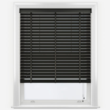 GB Pure Wood Phantom Grey with Tapes Wooden Venetian Blind