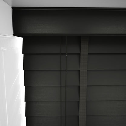 GB Pure Wood Phantom Grey with Tapes Wooden Venetian Blind