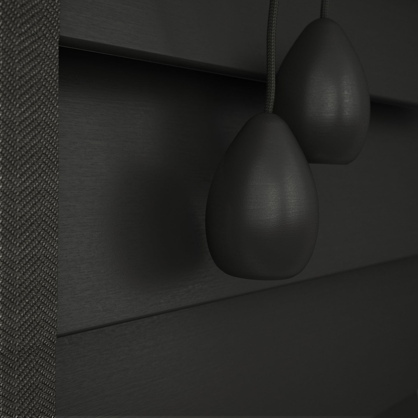 GB Pure Wood Phantom Grey with Tapes Wooden Venetian Blind