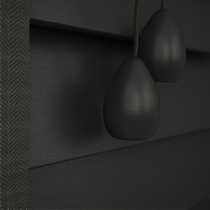 GB Pure Wood Phantom Grey with Tapes Wooden Venetian Blind