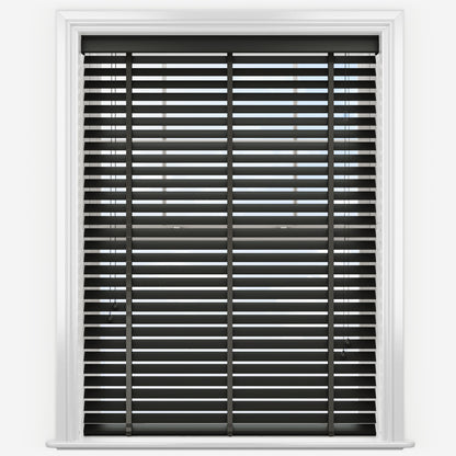 GB Pure Wood Phantom Grey with Tapes Wooden Venetian Blind
