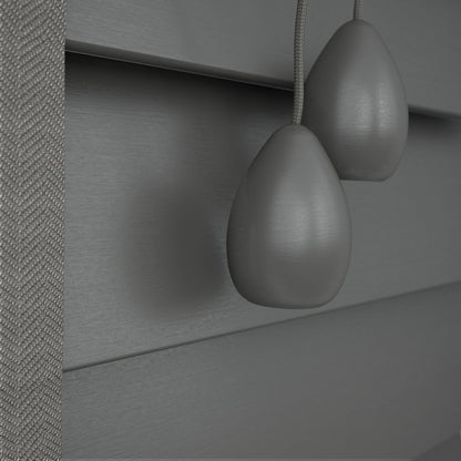 GB Pure Wood Slate Grey with Tapes Wooden Venetian Blind