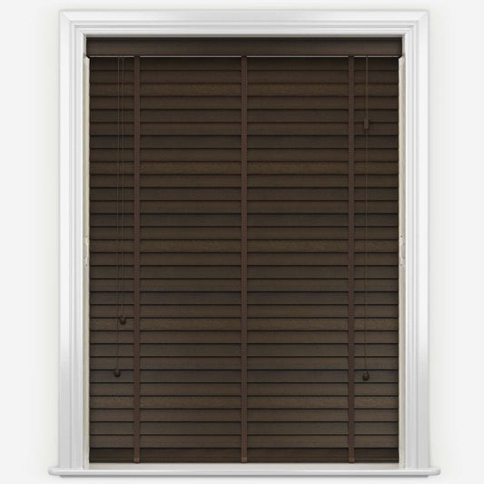 GB Pure Wood Wenge with Tapes Wooden Venetian Blind